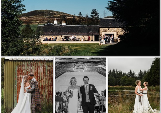 Exclusive use barn wedding venue with breathtaking views of Arran and on-site microbrewery